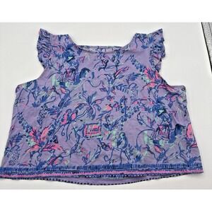 Lilly Pulitzer Top Girls Size XL 12-14 Fruity Monkey